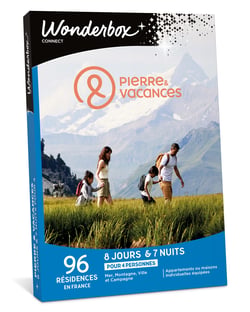 Coffret cadeau Tick'nBox - Pierre & Vacances Semaine en Famille - 8 jours & 7 nuits - 4 personnes
