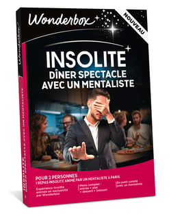 Coffret cadeau Wonderbox - Insolite : Un dîner avec un mentaliste à Paris