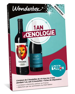 Coffret cadeau Wonderbox - 1 an d'anologie