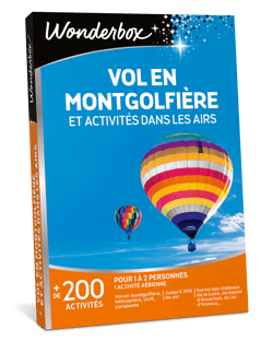 Coffret cadeau Wonderbox - Vol en montgolfière et activités dans les airs