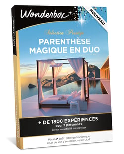 Coffret cadeau Wonderbox - Prestige : Parenthèse magique en duo
