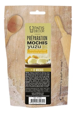 Préparation pour mochis yuzu - 300 g - Patisdécor - P1978
