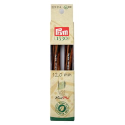 Lot de 2 pointes d'aiguille à tricoter KnitPro Prym - Natural - 12 mm