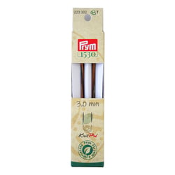 Lot de 2 pointes d'aiguille à tricoter KnitPro Prym - Natural - 3 mm