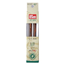 Lot de 2 pointes d'aiguille à tricoter KnitPro Prym - Natural - 5,5 mm