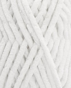 Pelote de fil à tricoter/crocheter Pingouin - Pingo Chenille Glitter - Blanc