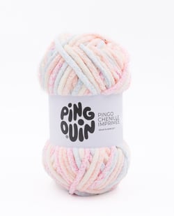 Pelote de fil à tricoter 100 % polyester - Phildar - Pingo Chenille - Imprimé Flower