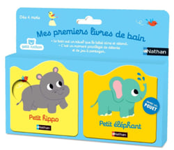Mes premiers livres de bain : Petit hippo - Petit éléphant