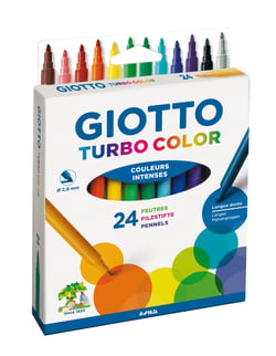 Étui de 24 feutres Giotto Turbo Color 