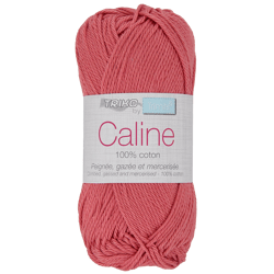 Pelote de fil à tricoter 100% coton - Trimits - Câline - Rose