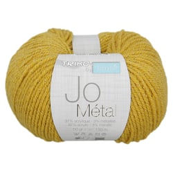 Pelote de fil à tricoter Trimits - Jo Métal - Jaune 20