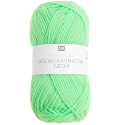 Pelote de fil à tricoter 100% fibres synthétiques - Essentials - Vegan Cashmere aran - Néon vert