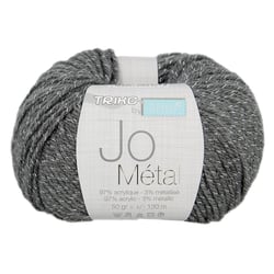 Pelote de fil à tricoter Trimits - Jo Métal - Gris 04