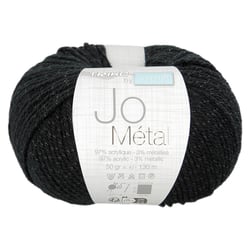Pelote de fil à tricoter Trimits - Jo Métal - Noir 02