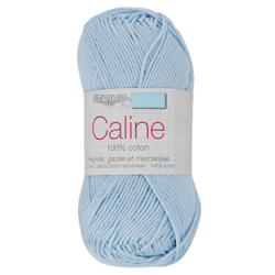 Pelote de fil à tricoter 100% coton - Trimits - Câline - Ciel