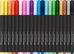 Lot de 20 feutres pointe brush - Faber Castell - Black édition