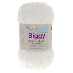 Pelote de fil à tricoter Trimits - Biggy - Blanc 001