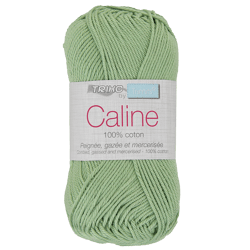Pelote de fil à tricoter 100% coton - Trimits - Câline - Vert