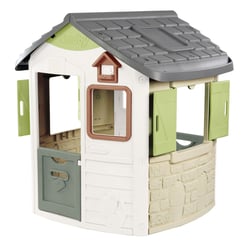 Maison de Jardin Smoby Life – Jura Lodge avec portillons & volets battants – Anti‑UV – 123 x 115 x 132 cm