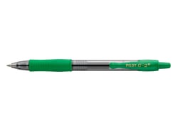 Stylo roller rétractable Pilot - G2 - Vert - Pointe moyenne