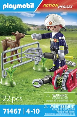 Pompier avec faon à sauver - Playmobil® Les pompiers - 71467