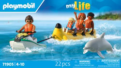 PLAYMOBIL - Scooter des mers, banane tractée & 4 per - 71905