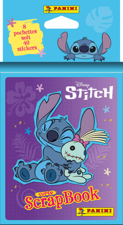 Blister 8 pochettes Panini France - Lilo et Stitch - Stitch 2 - Mon Super Scrapbook