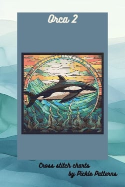 Orca 2 - Stained Glass Animals, #5