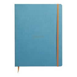 Carnet - 22.5 x 29.7 cm - Rhodiarama - Rhodia - 160 pages lignées - Turquoise