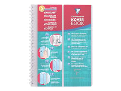 Cahier de vocabulaire - Format A5 14.8 x 21 cm - Kover Book - Clairefontaine - 100 pages lignées