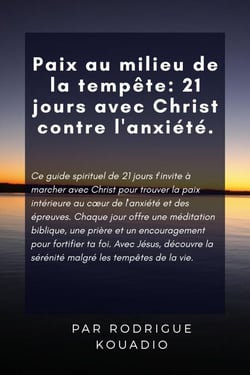 Paix au milieu de la tempête 21 jours avec Christ contre l'anxiété.