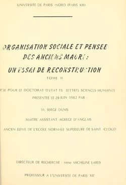 Organisation sociale et pensée des anciens Maori : un essai de reconstruction (2) - Thèse pour le Doctorat d'État ès lettres et sciences humaines, présentée le 28 juin 1982