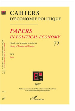 Cahiers d'économie politique - Histoire de la pensée et théories
