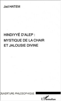 HINDYYE D'ALEP : MYSTIQUE DE LA CHAIR ET JALOUSIE DIVINE