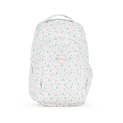Sac à dos Cultura 30 cm - Blanc - Fleurs champêtres - 2 compartiments