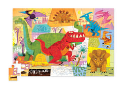 Puzzle 50 pièces - Le monde des dinosaures - Crocodile Creek