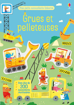 Grues et pelleteuses - Mes petits autocollants Usborne - Dès 3 ans
