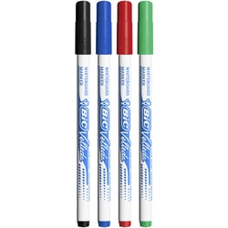 Lot de 4 marqueurs effaçables à sec - Velleda - Pointe ogive fine - Bic