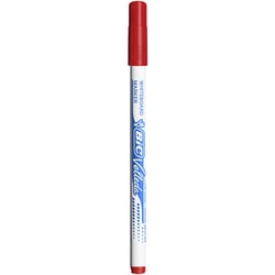 Marqueur effaçable à sec pointe ogive fine - BIC - Rouge - Velleda 1721