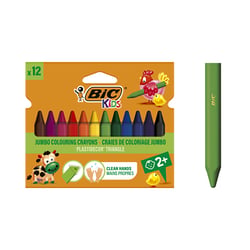 Pochette de 12 craies de coloriage - Plastidecor Triangle - Bic Kids