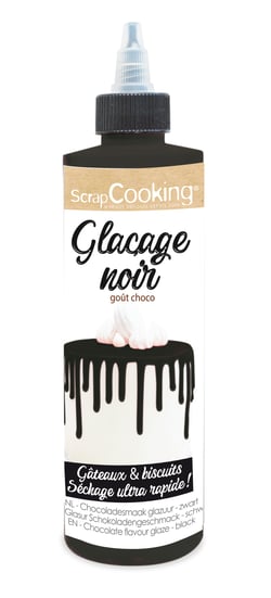 Glaçage goût chocolat ScrapCooking®- Noir - 130 g