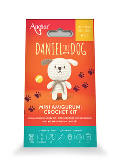 Kit de mini crochet amigurumi Anchor - Chien
