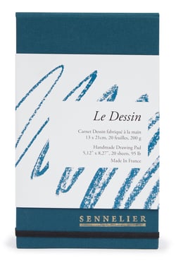 Carnet de dessin - Blanc - 13 x 21 cm 