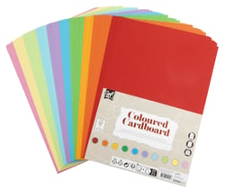 Lot de 100 feuilles unies Craft Id - Multicolore - A4 21 x 29,7 cm - 200 g/m²