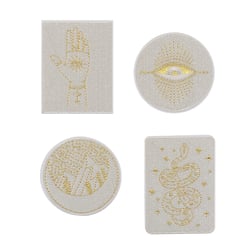 Patchs thermocollants x4 - Tarot - Beige - Créalia