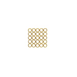 Anneaux brisés x25 - 5 mm - Acier inoxydable doré - Créalia