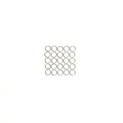 Anneaux brisés x25 - 5 mm - Acier inoxydable argenté - Créalia