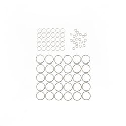 Anneaux brisés x100 - 3/5/10 mm - Acier inoxydable argenté - Créalia