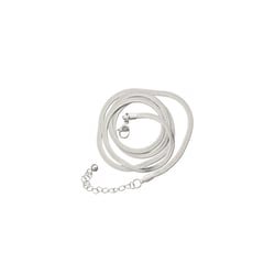 Chaîne mailles serpent - 50 cm - Acier inoxydable argenté - Créalia
