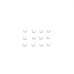 Caches-nœuds x12 - 3 mm - Acier inoxydable argenté - Créalia
